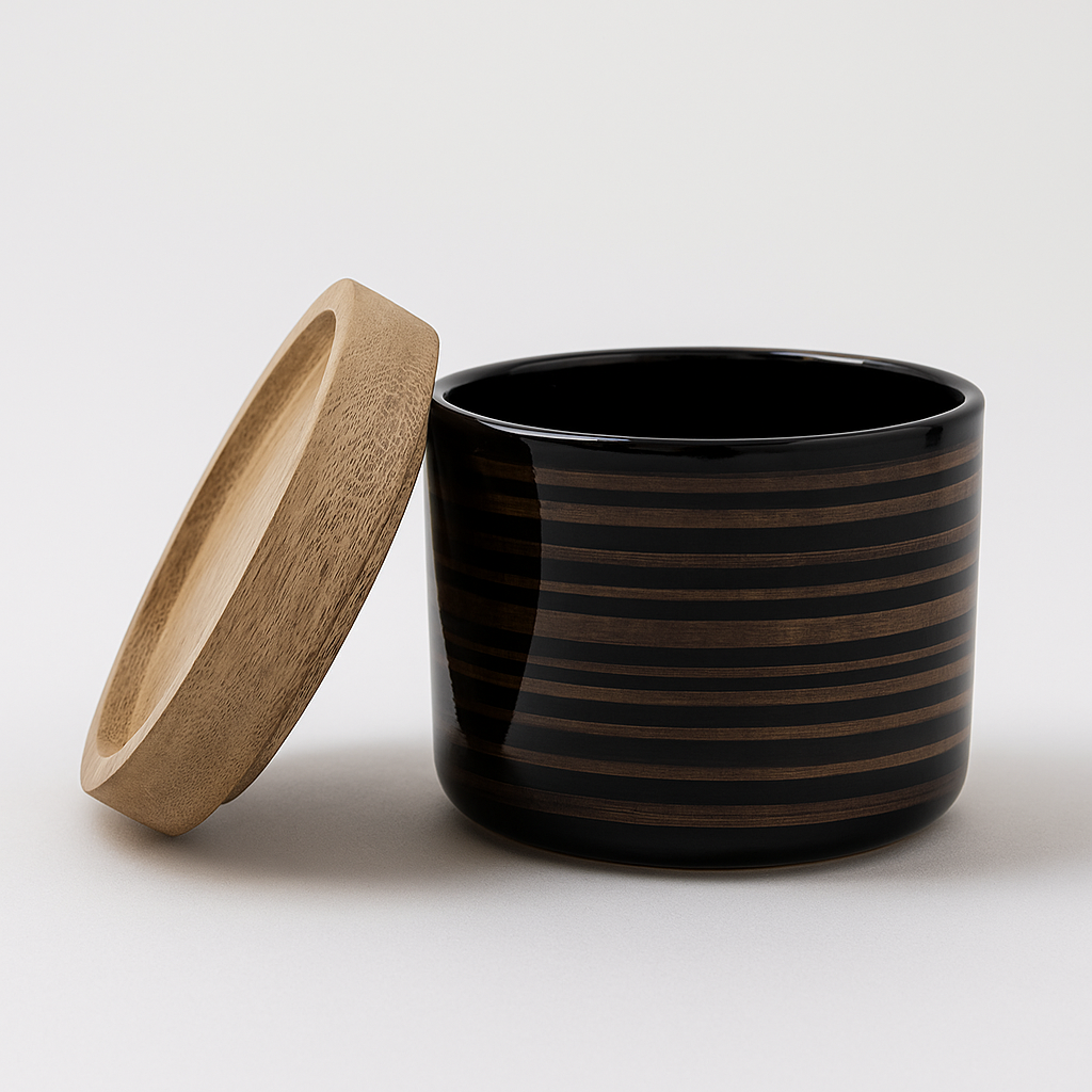 Black Stripes Planter