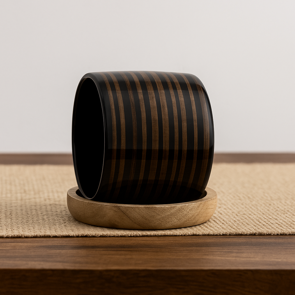 Black Stripes Planter