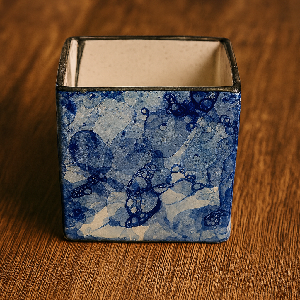 Box Blue 4 x 4 inches