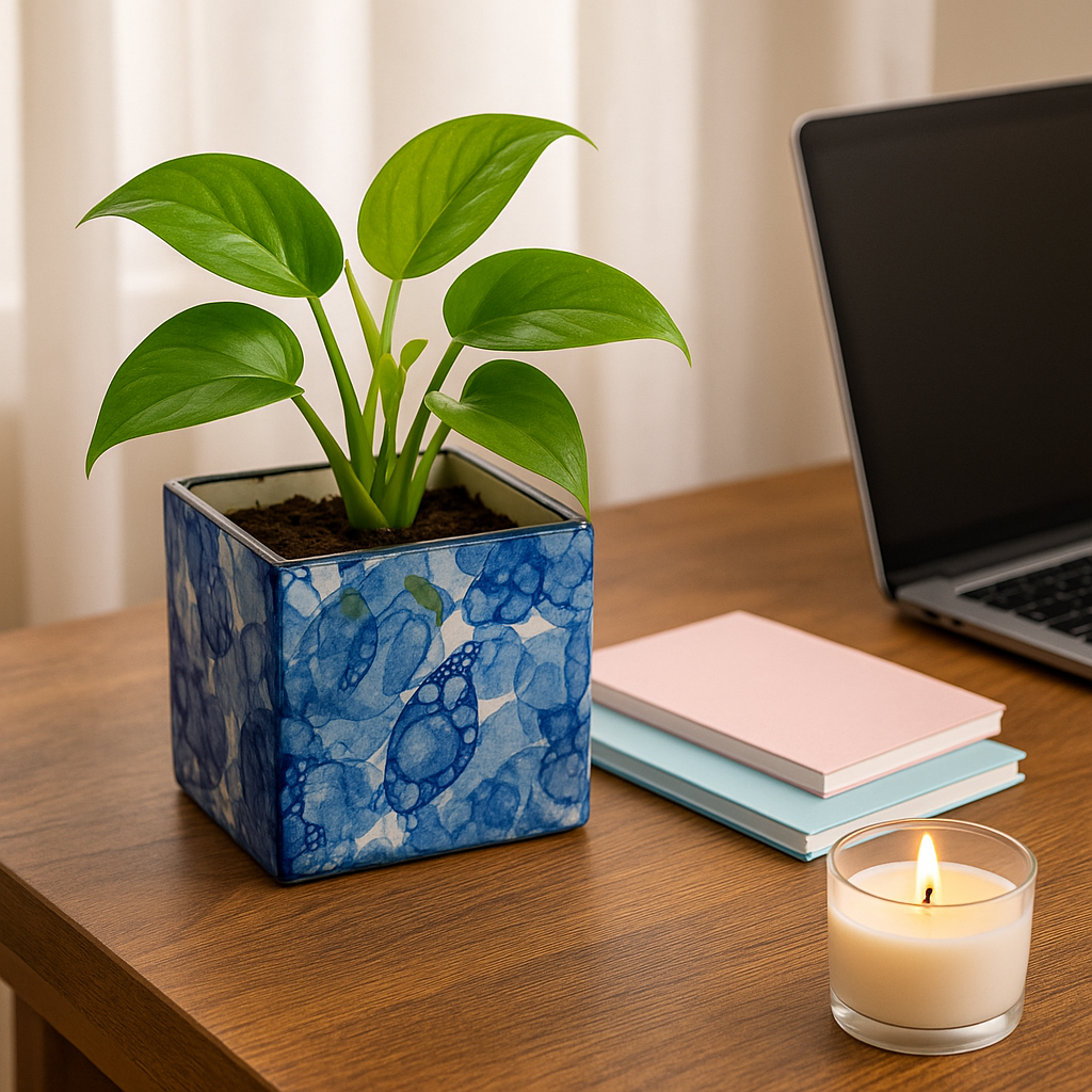 Box Blue 4 x 4 inches