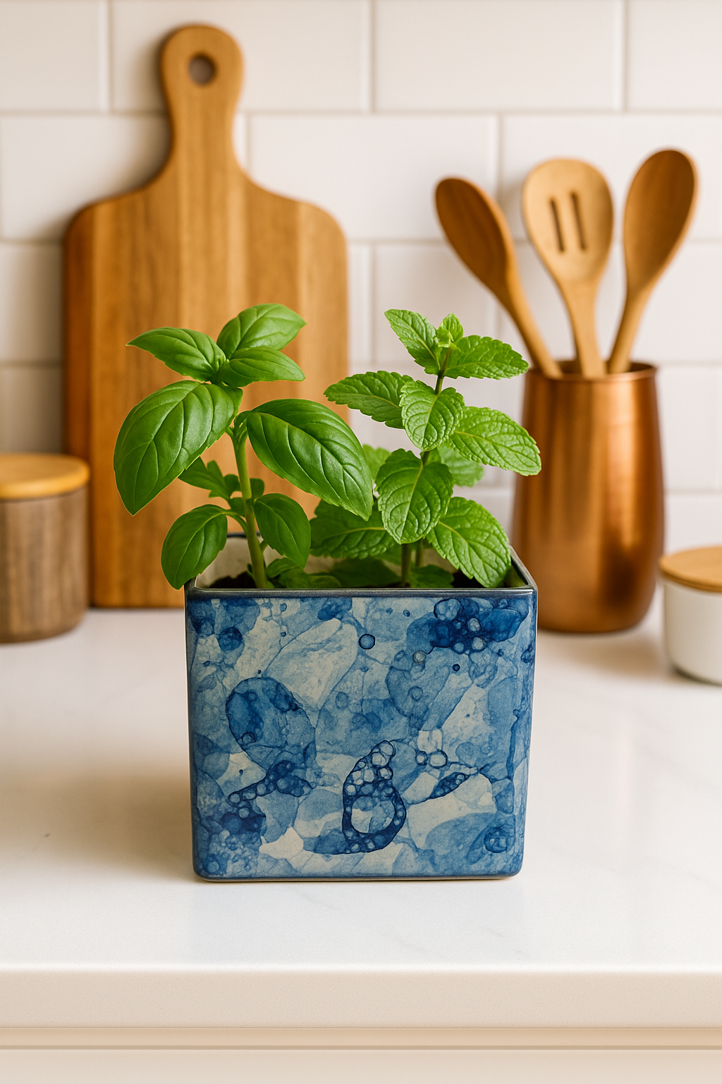 Box Blue 4 x 4 inches