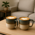 Dual Tone Glazed Mugs( set of 2)