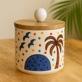 Hand painted jar