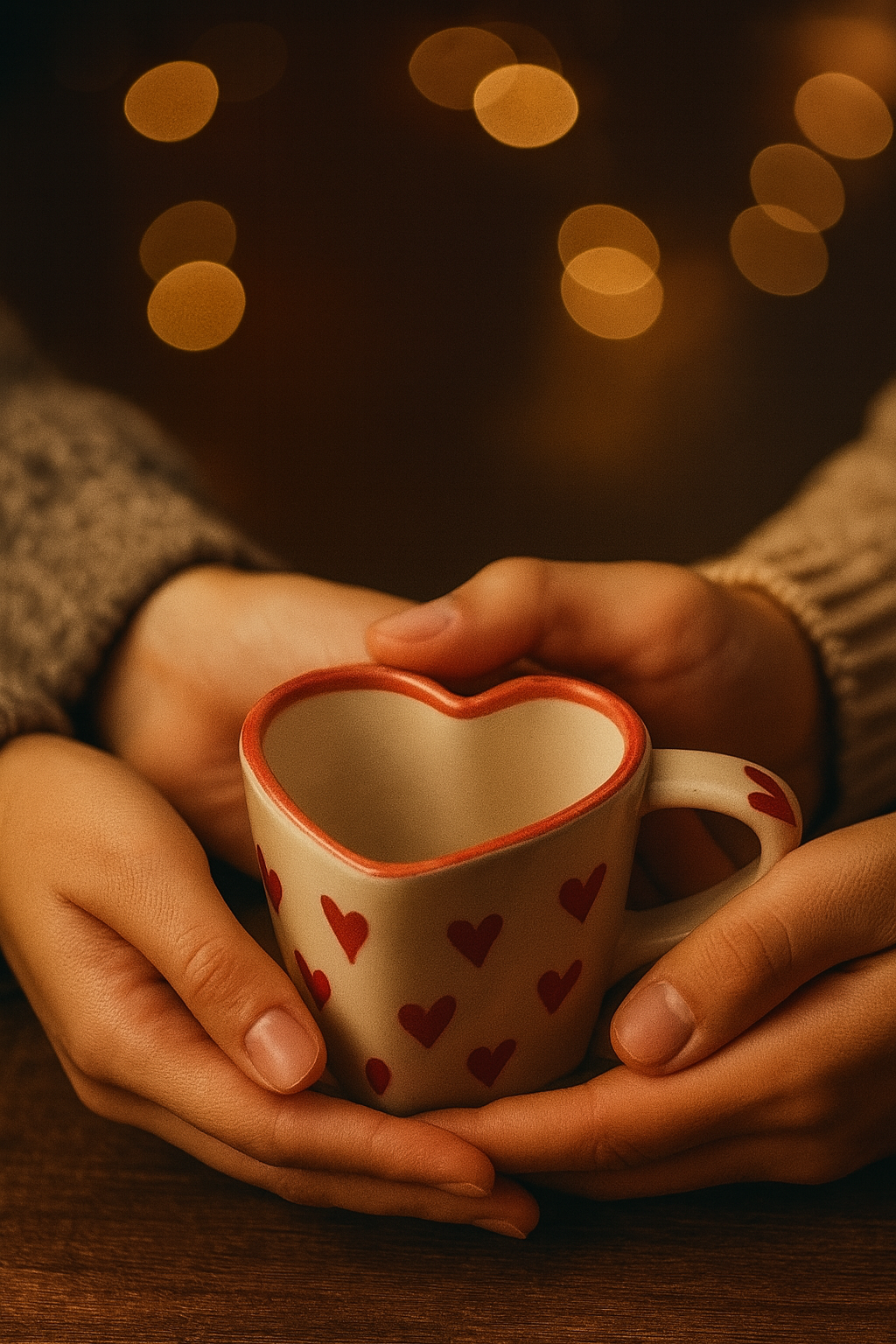 sajaao coffee mug -heart shaped with Saucer