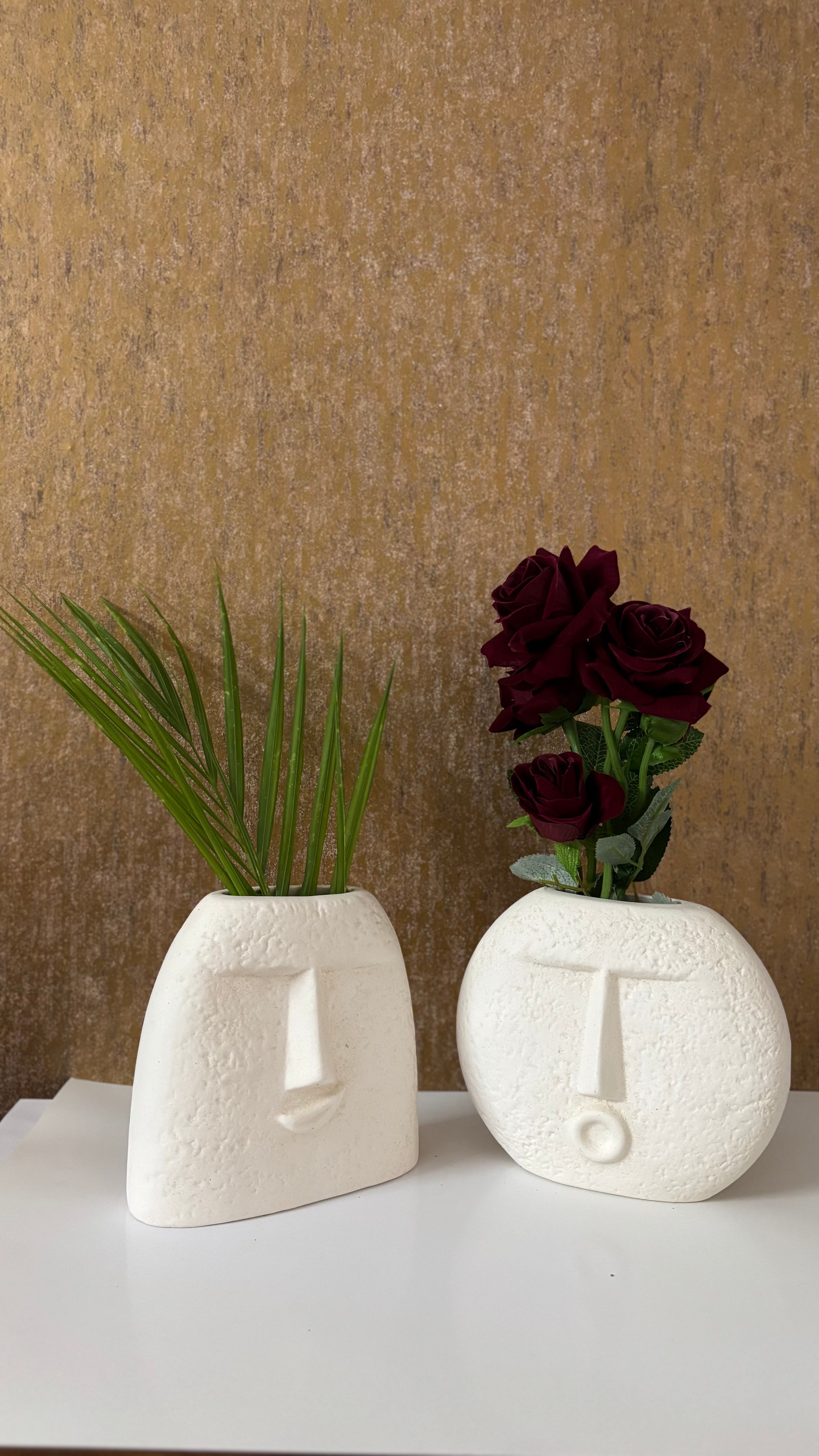 Couple face Vase Set