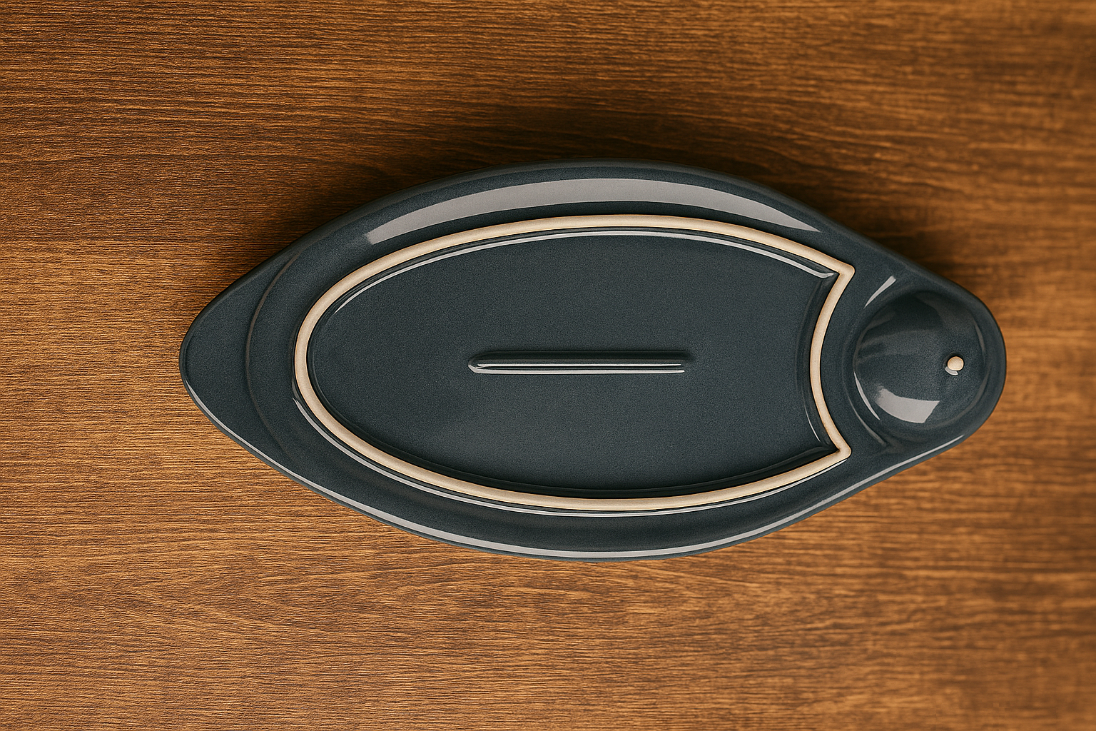 Seashell-Ceramic Serving Platter – 14 x 6 inches