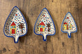 Leaf shaped platter set of 3