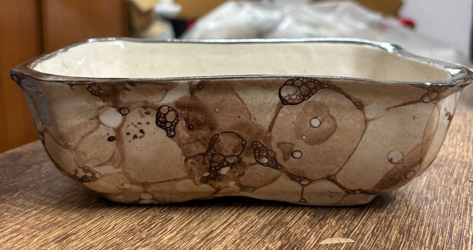 Herb Planter – 8" x 2.5"(Handcrafted Ceramic)