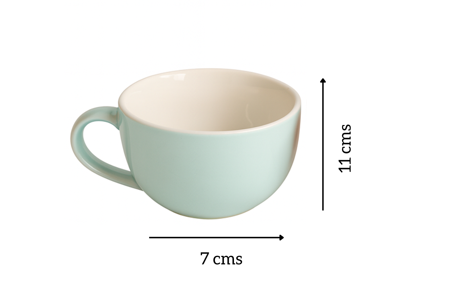 SAJAAO Couple Ceramic Coffee Mugs (Blue-Pink, Set of 2)