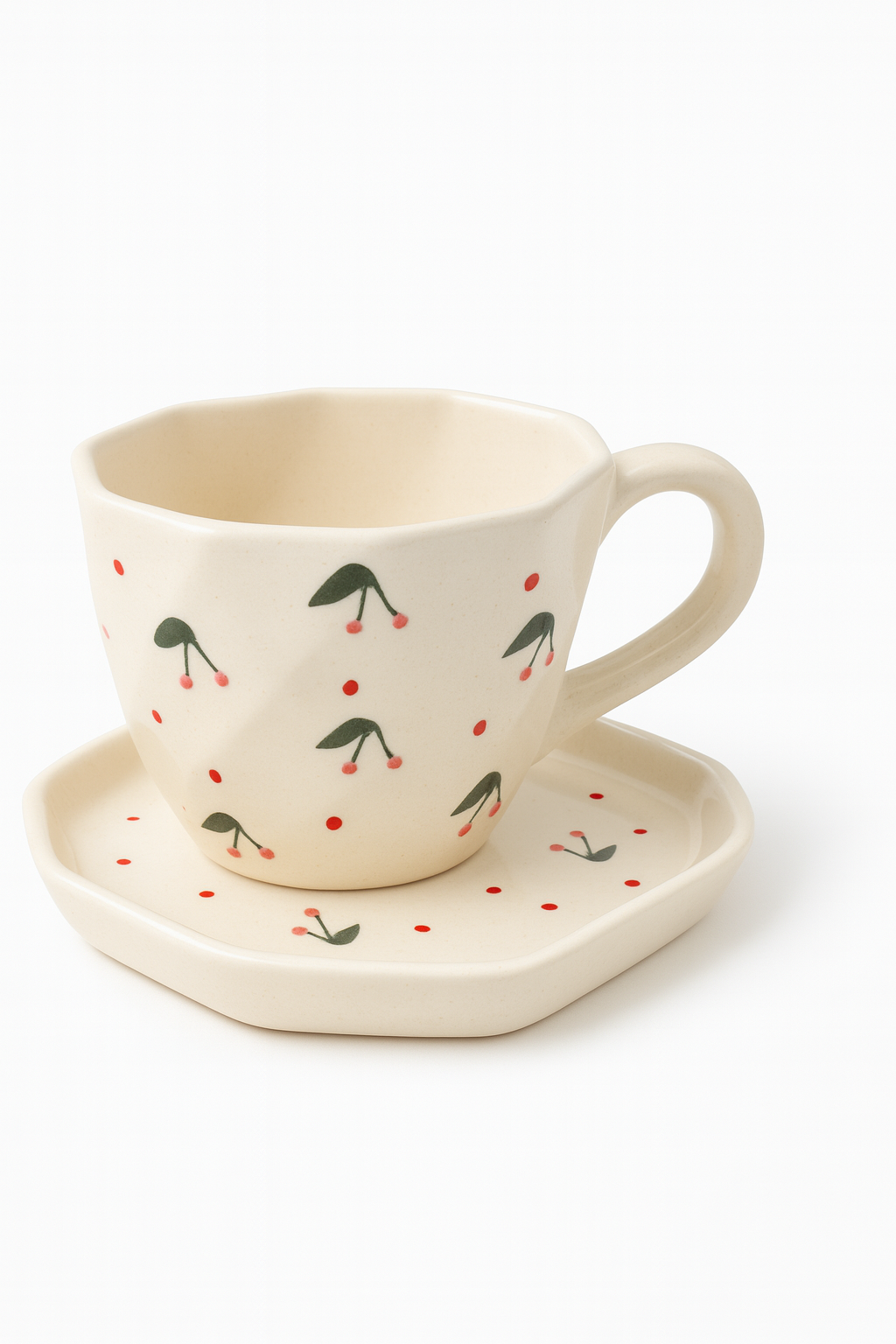 Pentagon Mug & Tray Set.